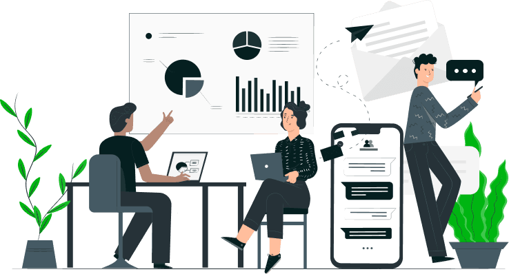Fully Managed Customer Support Matrix Graphic
