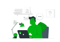 CUSTOMER SUPPORT Illustration Vector