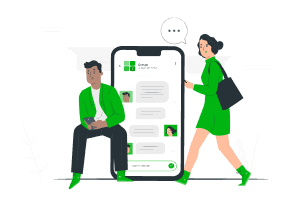 PHONE SUPPORT Illustration Vector